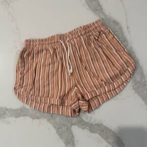Billabong Road Trippin Elastic Walk Shorts Womens Small Cinnamon Mid Rise Summer